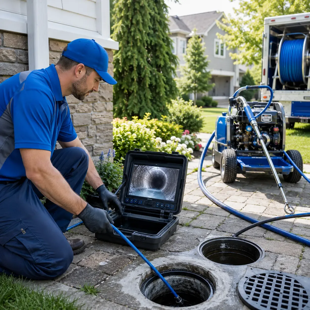 Outdoor drain cleaning professionals serving Sandwich, IL