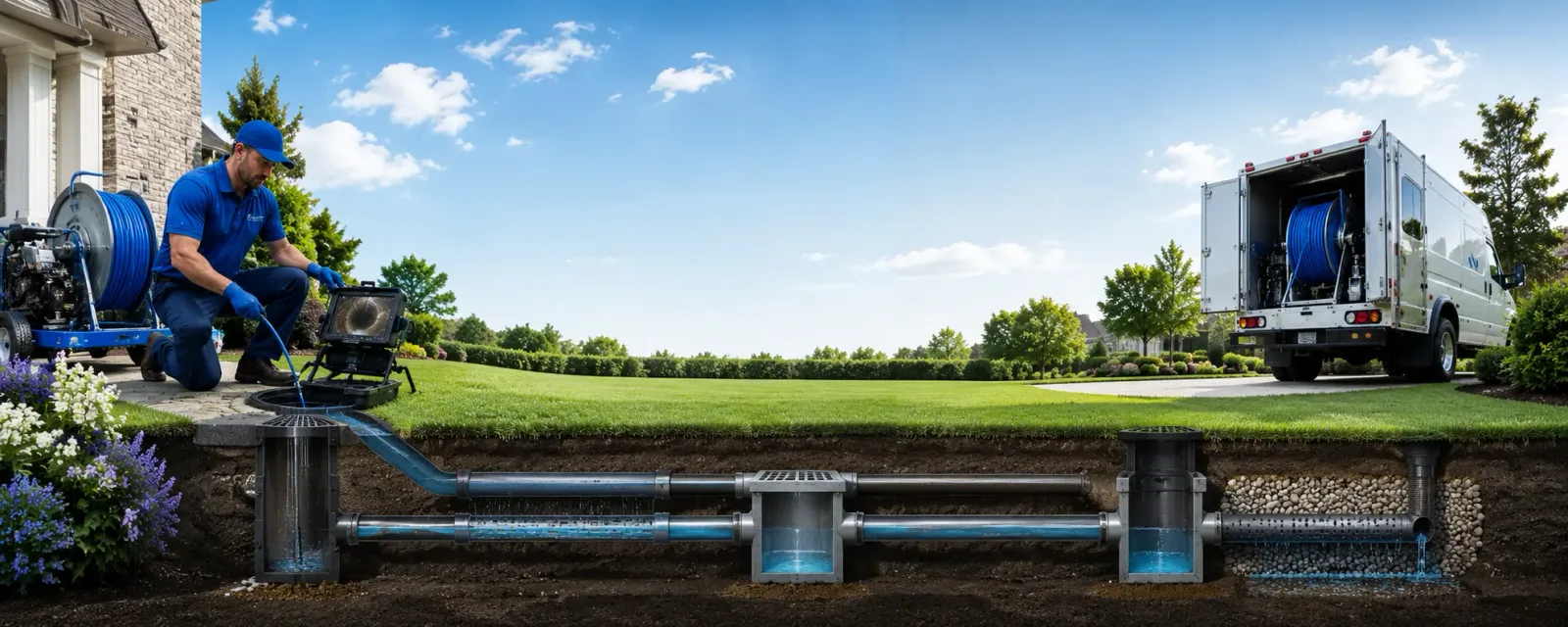 Outdoor drain cleaning information for Sandwich, IL